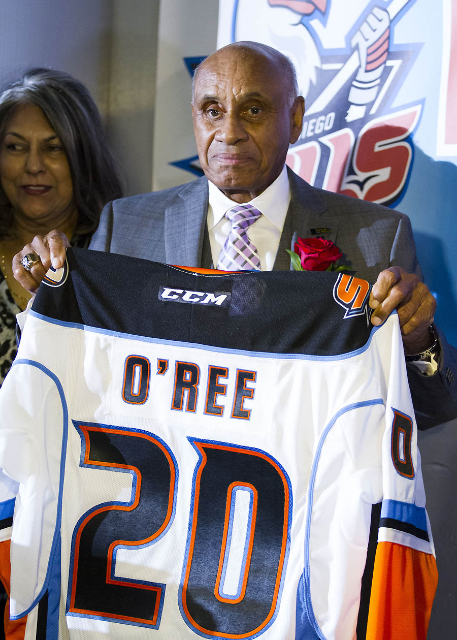 San Diego Gulls will honor Willie O'Ree at Friday's game