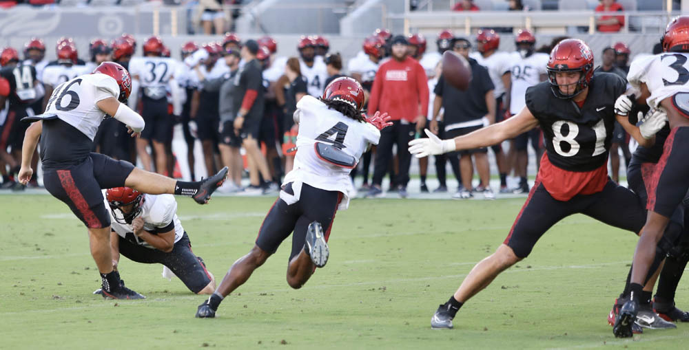 Well, well, well — Aztecs offense shows some life in Snapdragon scrimmage -  The San Diego Union-Tribune